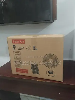 Original Charweek Solar Table Fan With Free Panel