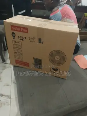 Charweek Solar Table Fan With Remote and Solar Ppanel