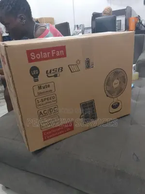 Charweek Solar Table Fan - Best for Power Failure