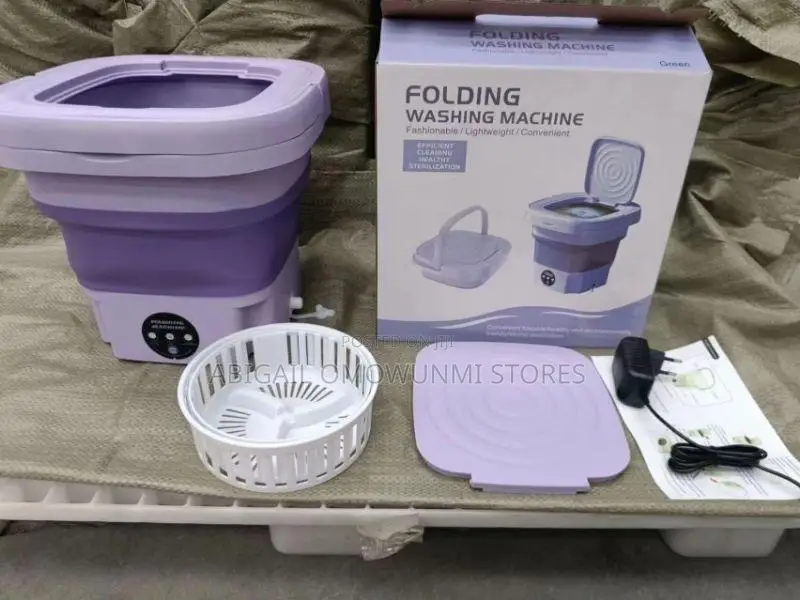 Mini Foldable Washing Machine With Spinner