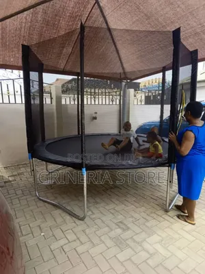 Photo - 10ft Outdoor Trampoline With Ladder