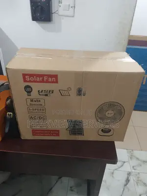 Portable Charweek Solar Table Fan - Perfect for Outdoors