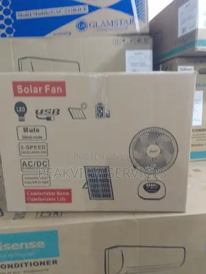 Solar Powered Fan - Eco Friendly Reliable Charweek Table Fan