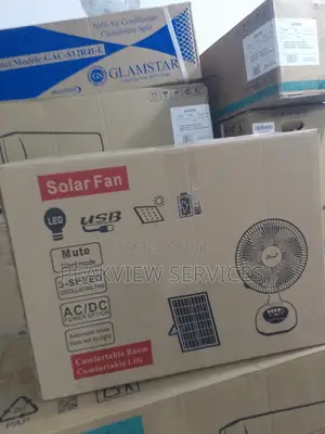 No Light? Charweek Rechargeable Solar Table Fan Still Works