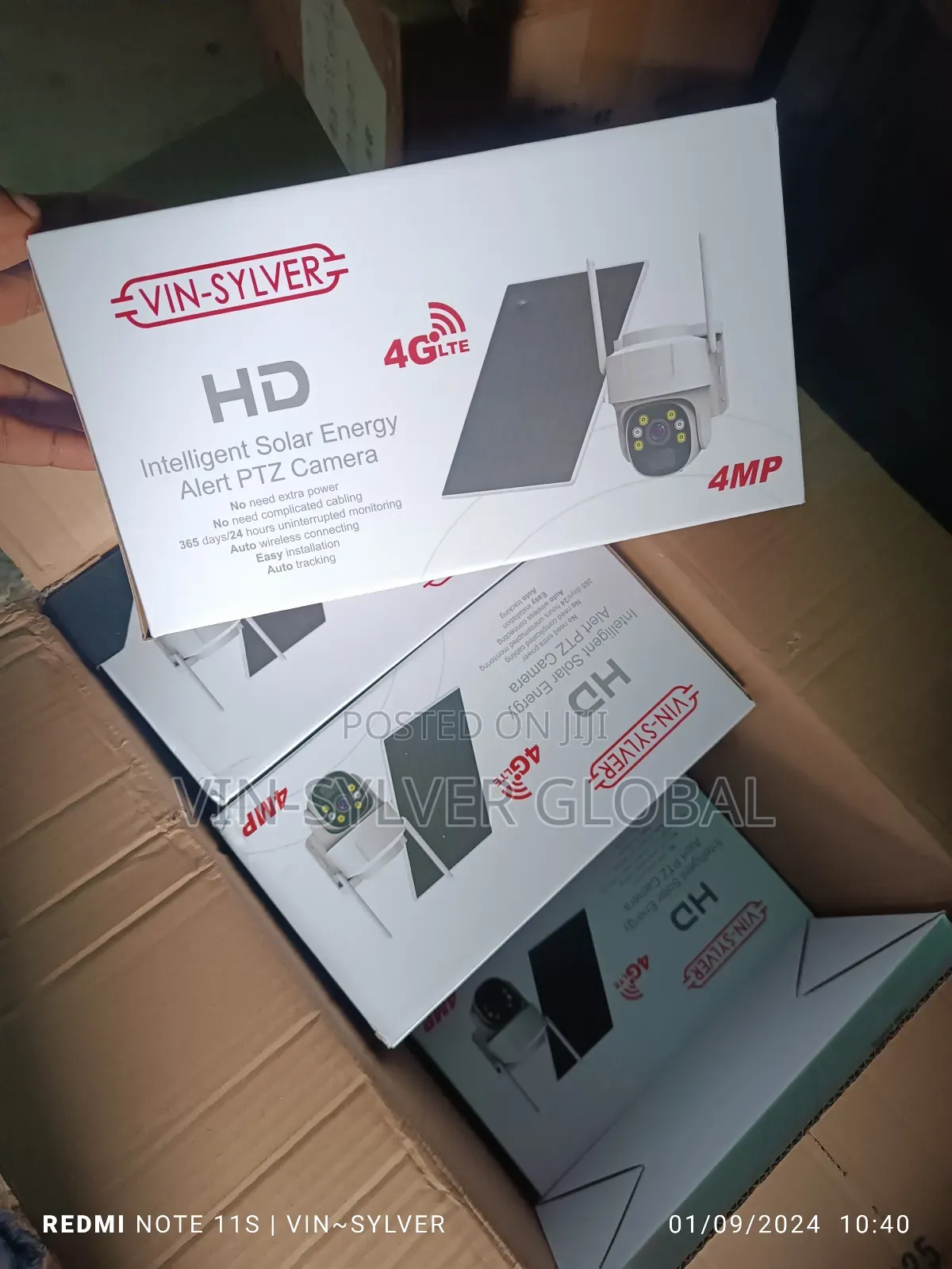 Mini Solar Powered 4g Simcard Rotational CCTV Camera