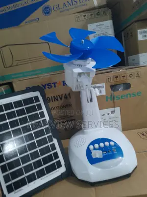 Charweek Solar Table Fan - Great for Homes Small Businesses