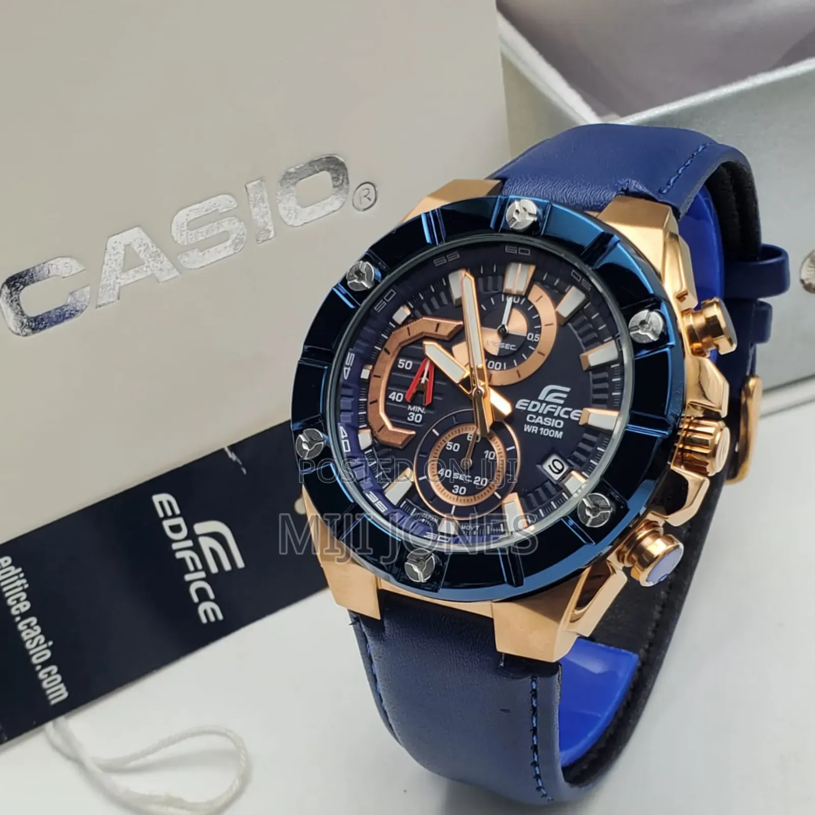 Casio Edifice Chrono Men Leather Watches