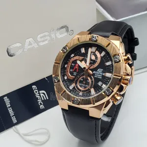 Casio Edifice Chrono Men Leather Watches