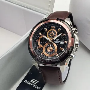 Casio Edifice Chrono Men Leather Watches