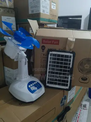 Solar Table Fan That Saves You Money - Charweek Rechargeable