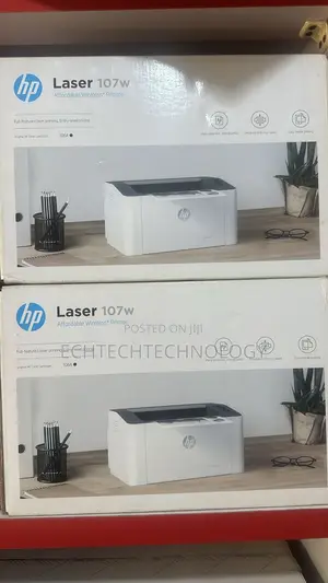 Photo - Hp Laser 107w Printer - Black and White, Printer