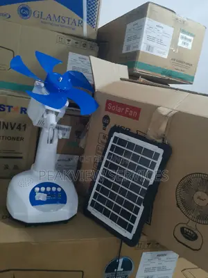Powerful Solar Table Fan- Long Battery Life - Charweek Solar