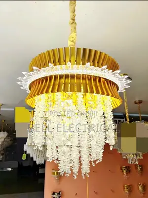 Gold Crystal Chandelier Lighting Led Lamp