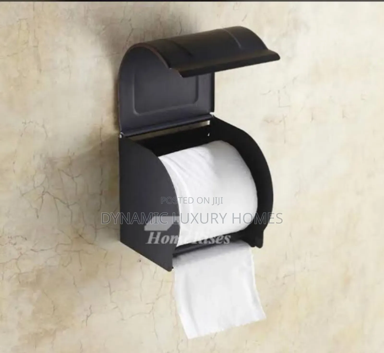 Quality Black Covered Tissue Holder