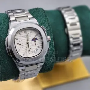 Patek Philippe Chronograph Automatic Wristwatch Silver