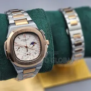 Patek Philippe Chronograph Automatic Wristwatch Silver