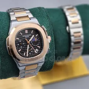 Patek Philippe Chronograph Automatic Wristwatch Silver
