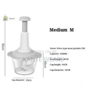 Food Processor Manual Blender Grater - 1500ml