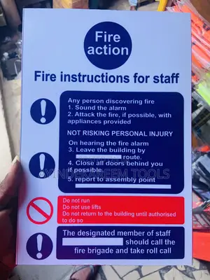 Photo - Fire Action Signage