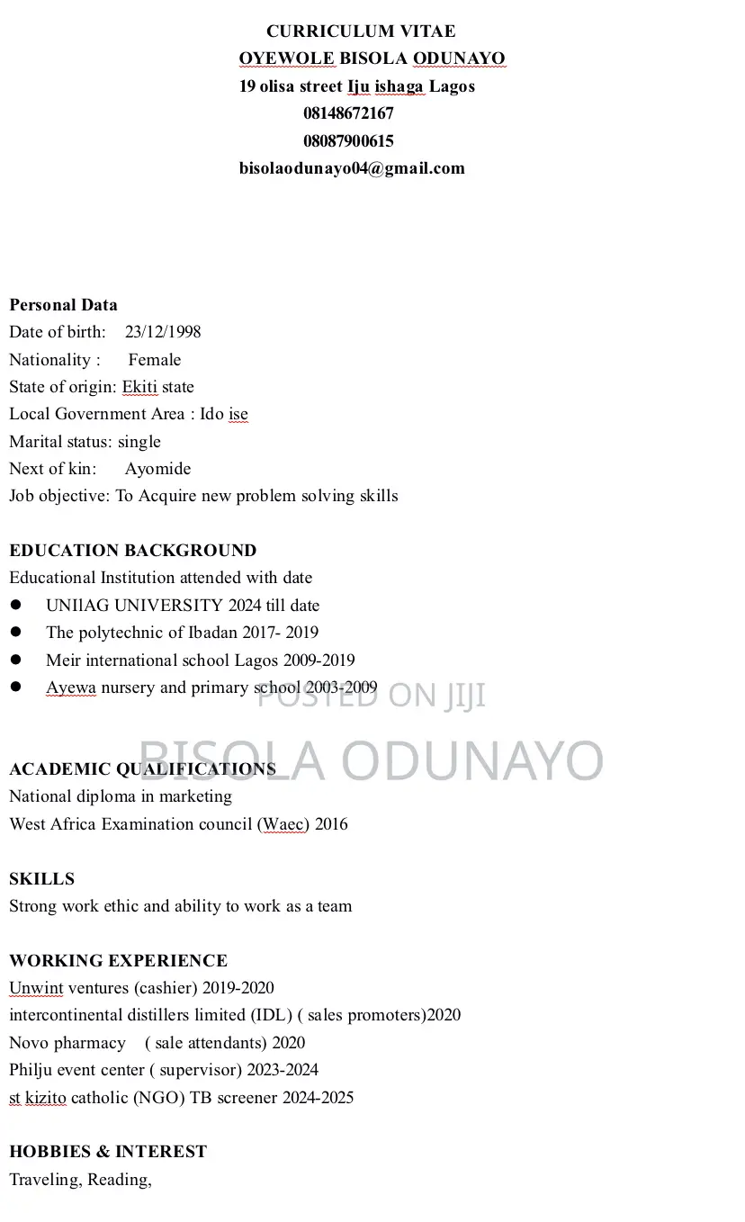 Front Desk Officer