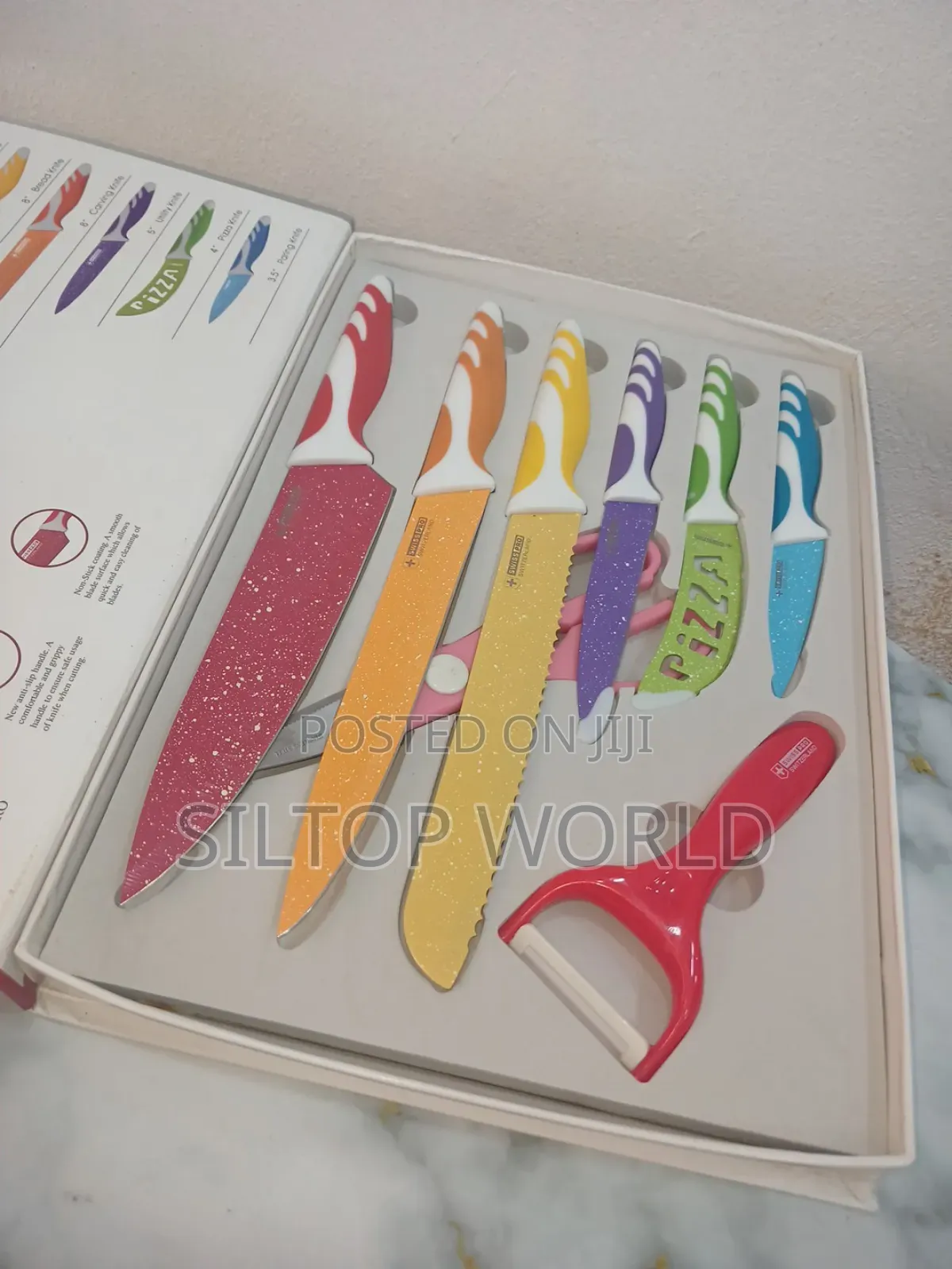 7pcs Multicolour Knifes Set