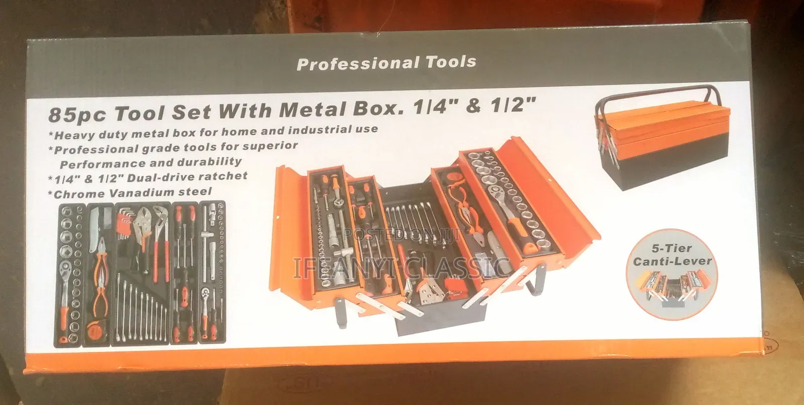 85 PCS Tool Sets With Metal Box