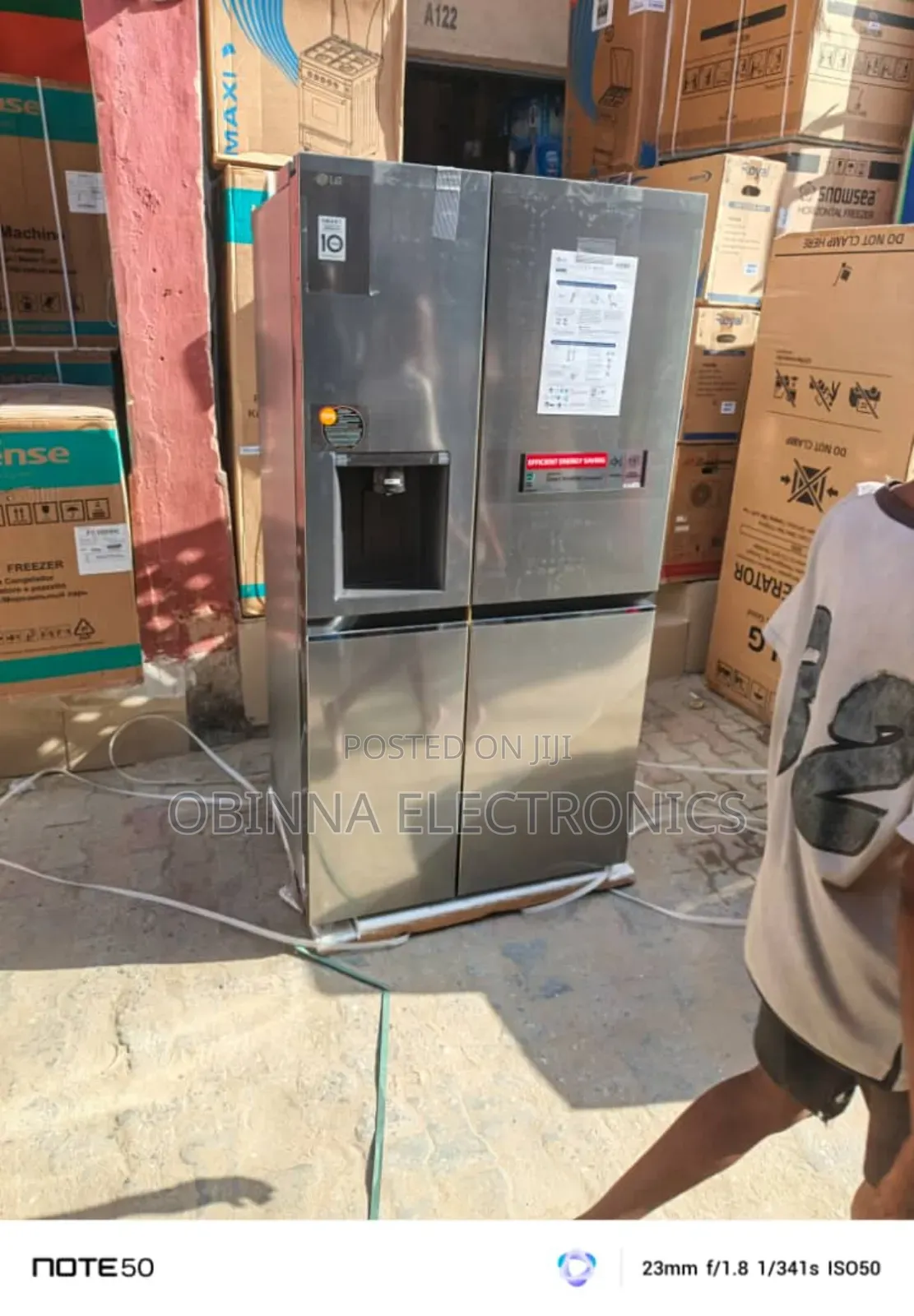 Brand New Lg Side-Side Fridge>647l>Ice Cube>Inverter>Silver>