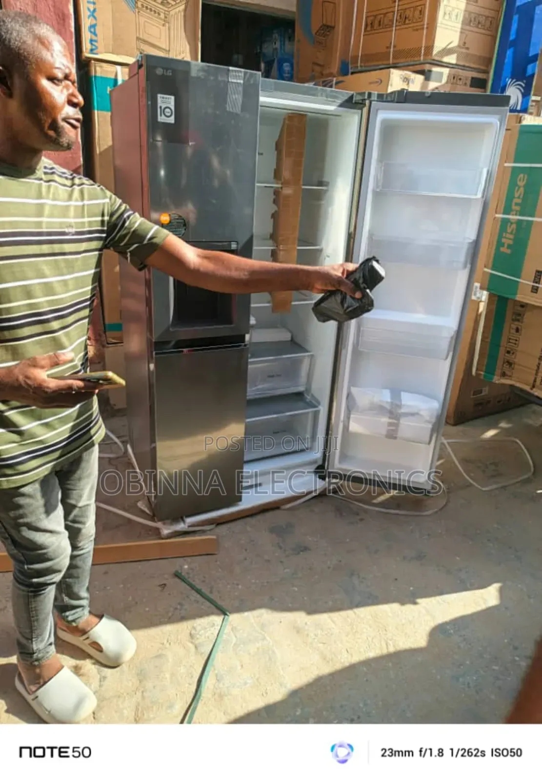 Brand New Lg Side-Side Fridge>647l>Ice Cube>Inverter>Silver>