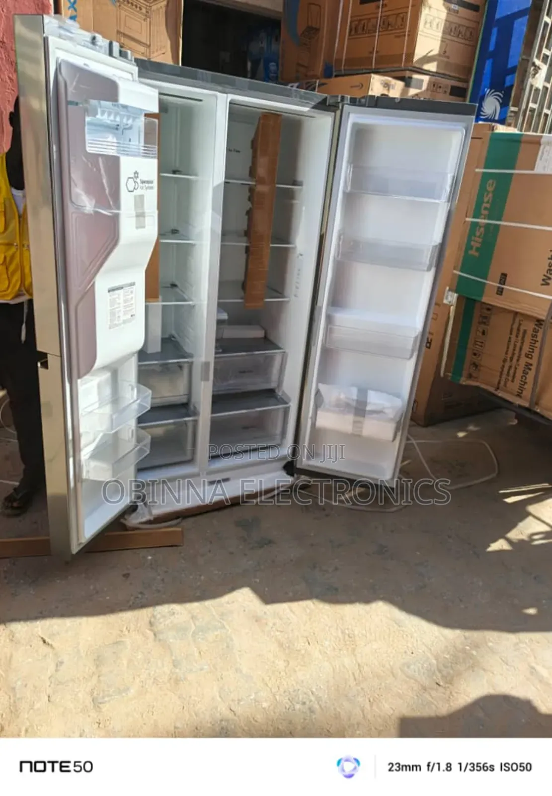 Brand New Lg Side-Side Fridge>647l>Ice Cube>Inverter>Silver>