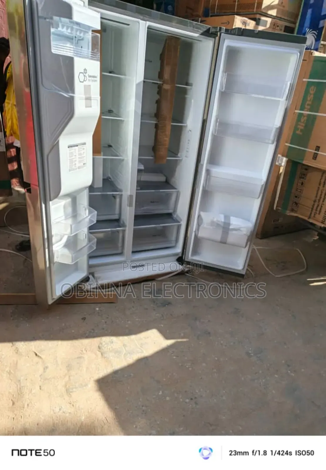 Brand New Lg Side-Side Fridge>647l>Ice Cube>Inverter>Silver>