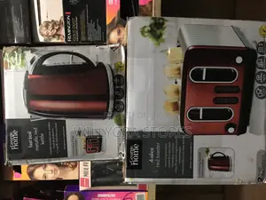 George Home Red Stainless Steel 4 Slice Toaster