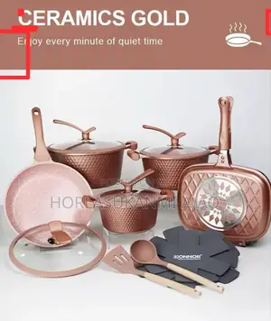 Original and Quality Ceramics Gold Set of Pot