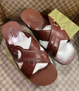 Gucci Italian Leather Sole Slipers, Nationwide Delivery
