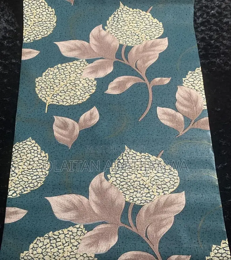 Royal Textured Cleanable Floral Wallpaper