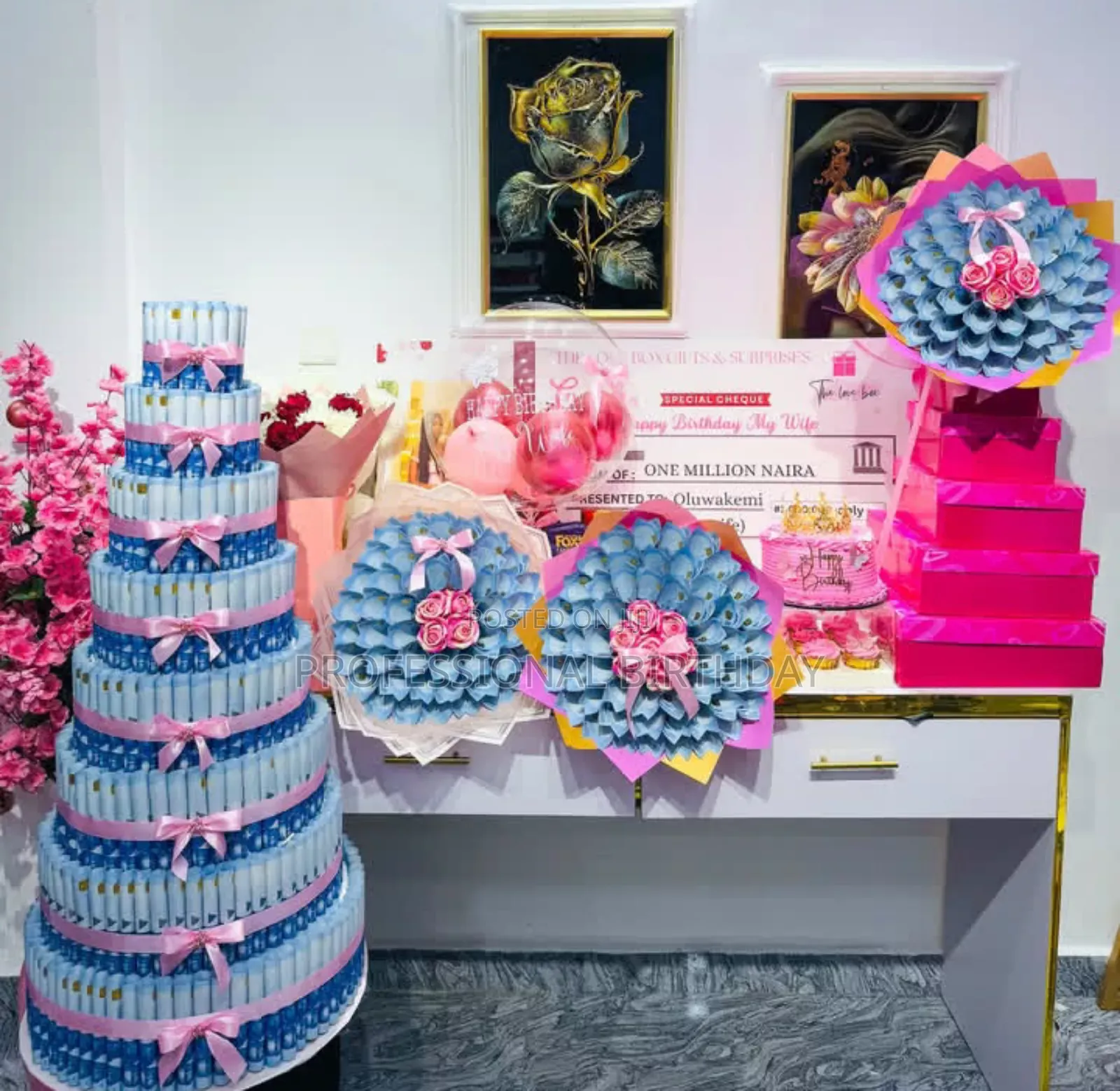 Mint Money Bouquet Gift. Lagos Ogun
