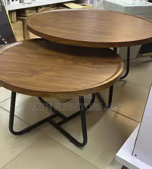 2 in 1 Wooden Brown Center Table