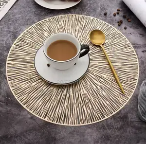 Round Firework Shape PVC Placement Table Mat