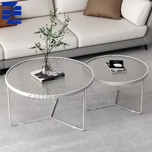 2 in 1 Glass Center Table for House Use
