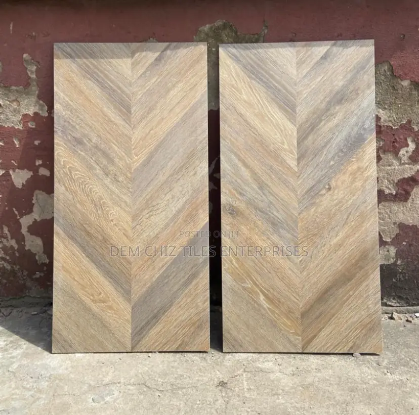 Wooden Tiles Chevron Miel