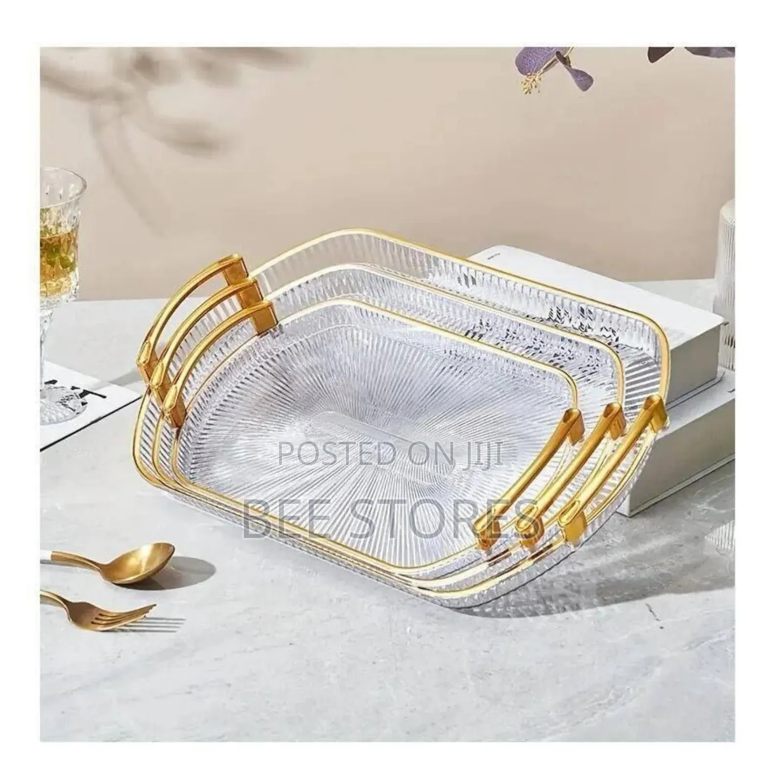 Luxury Transparent 3in1 Tray