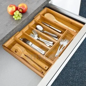 Quality Wooden Expandable Cutlery Rack