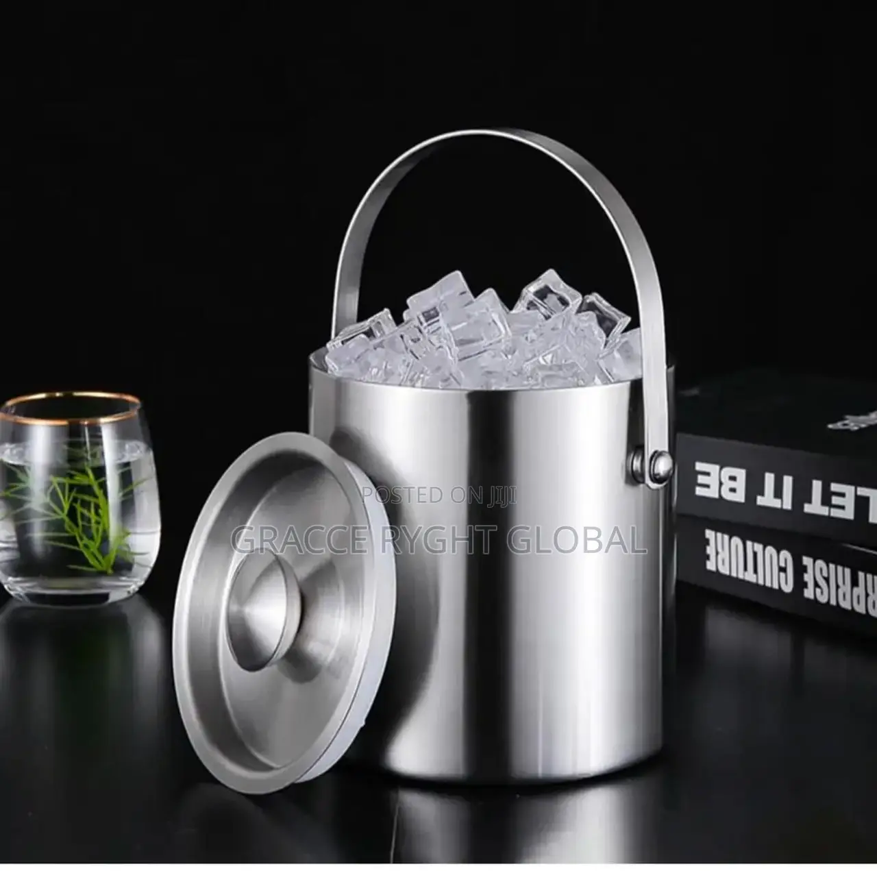3l Stainless Insulated Ice Bucket With Picker