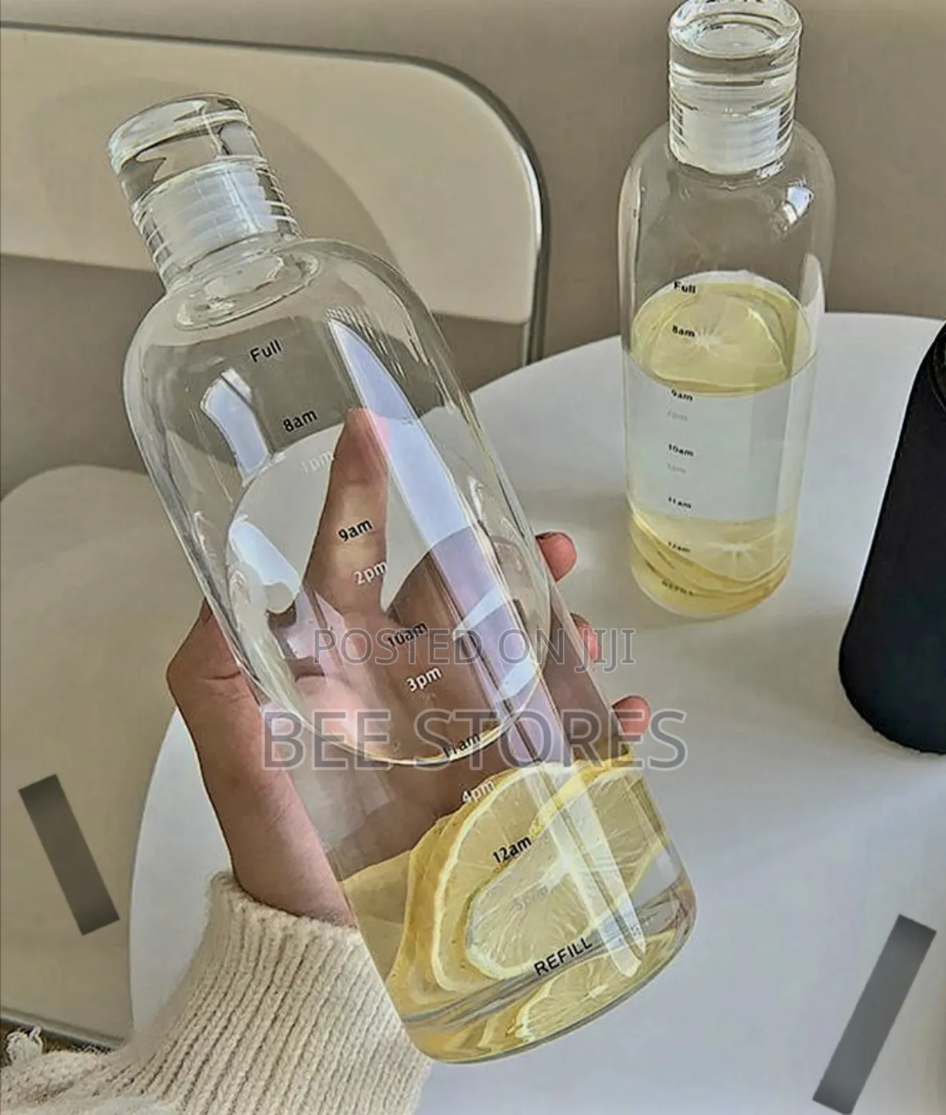 Transparent Water Bottle With Timer
