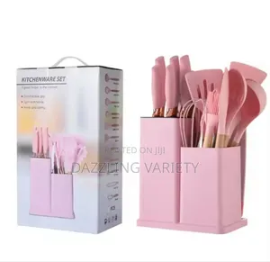 19pcs Silicone Spoon Knife Set for Non-Stick Cookware