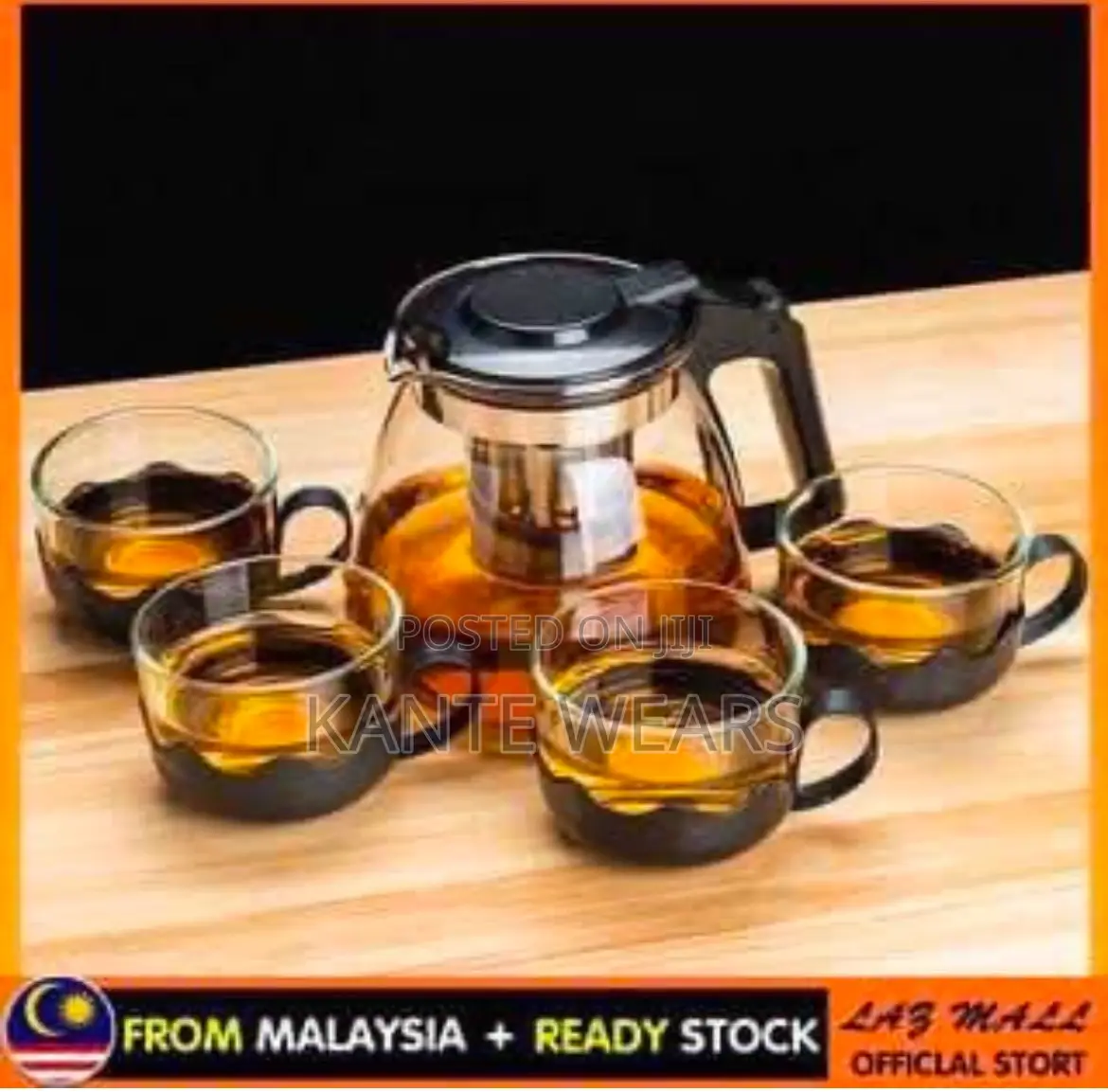 5pcs Glass Coffee/Teapot Set