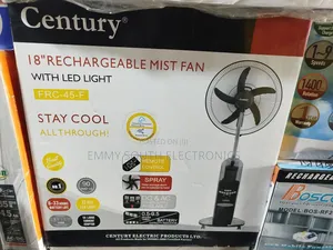 Century Water Mist Rechargeable Fan 18"