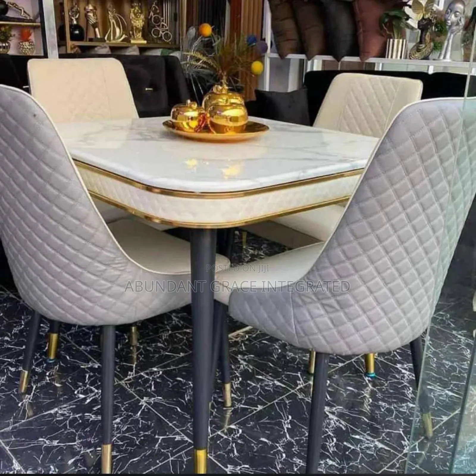 Four - Marble Dinning Sets.