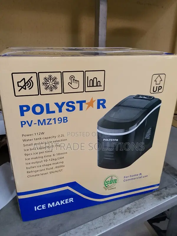 Fast and Durable Polystar Pv-Mz19b 2.2l Ice Maker