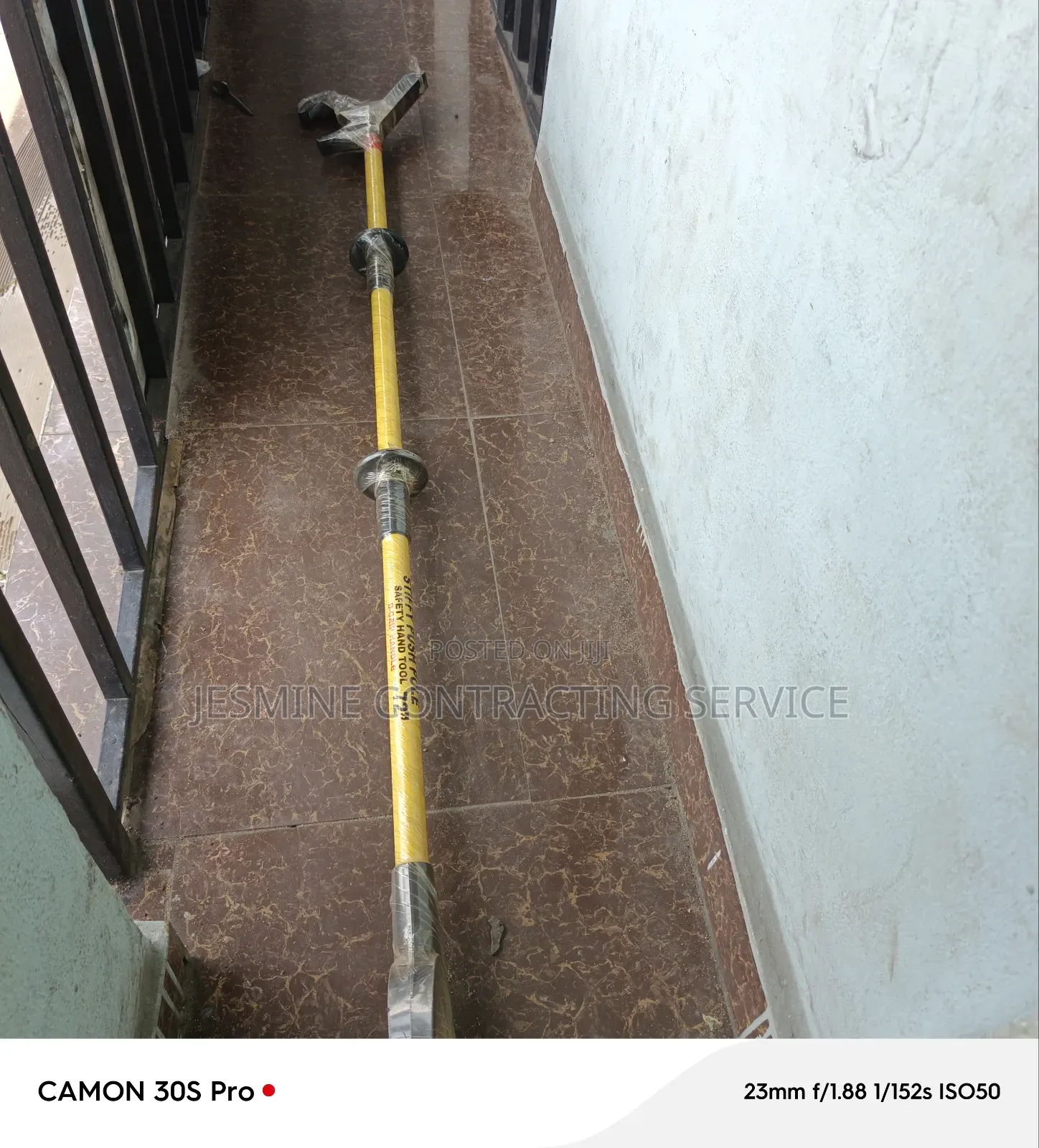 Stiffy Push Pole(72") D-Grip Handle