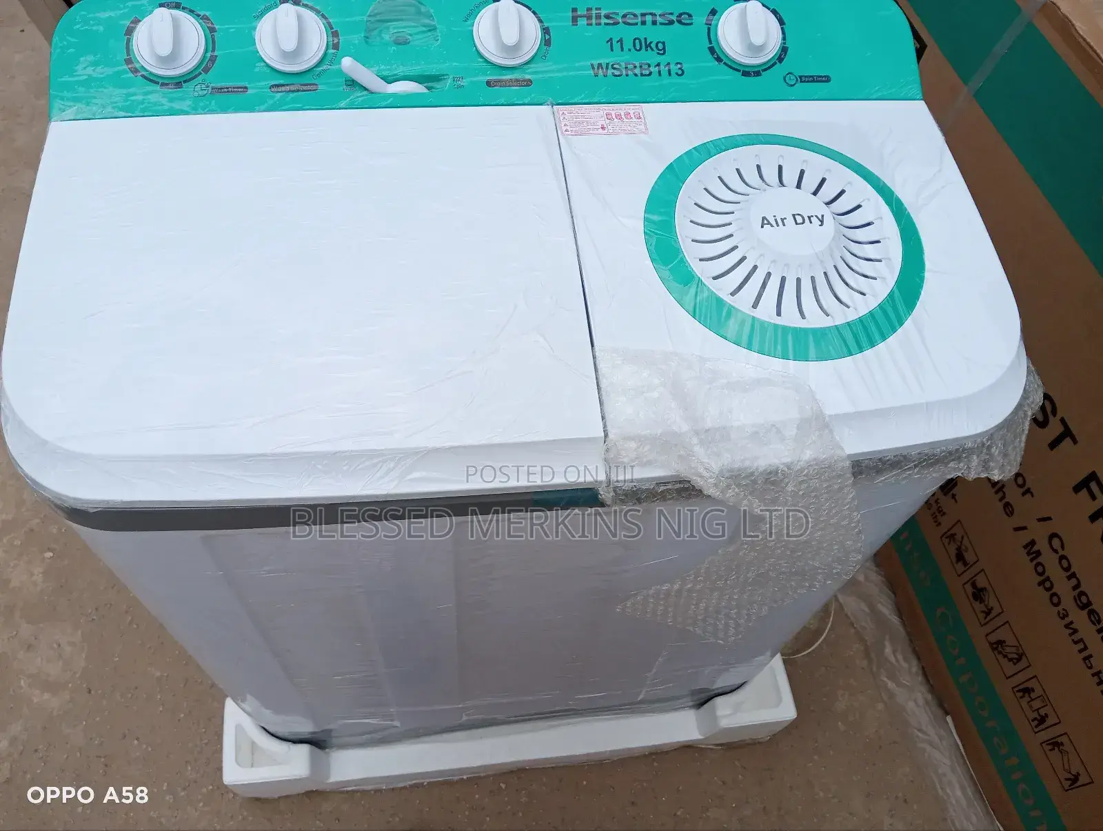 Hisense Washing Machine 11kg Twin Tub